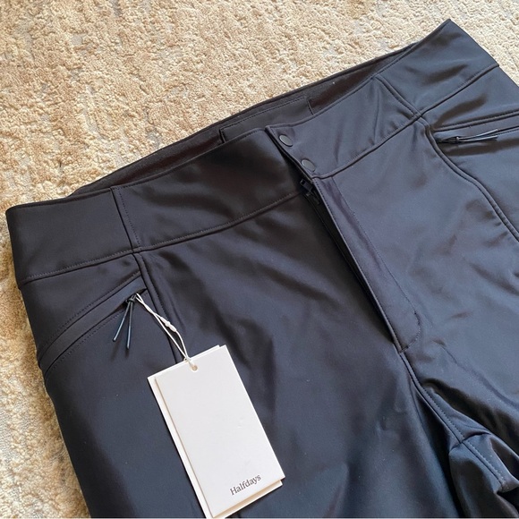 HALFDAYS Emma Soft Shell Ski Pants Snowboarding Waterproof Black Insulated: 1X - Picture 2 of 11